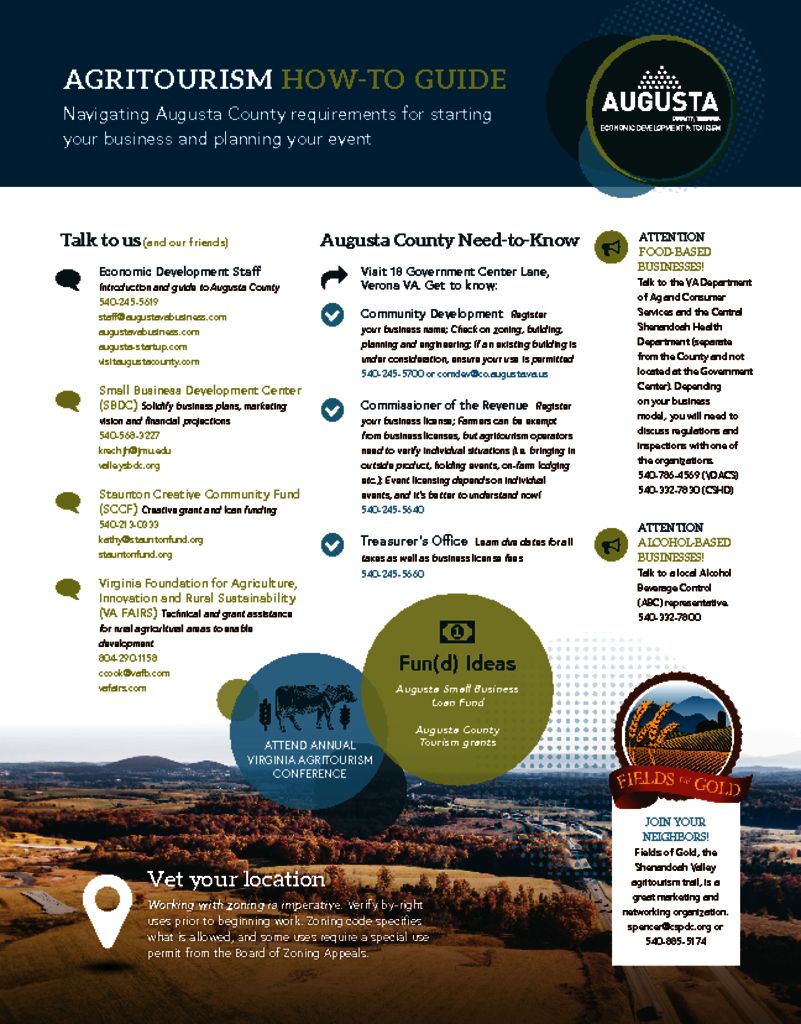 Cover for Agritourism How-To Guide