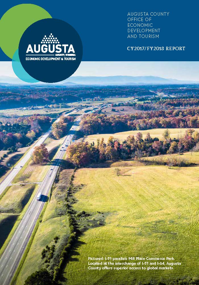 Cover for Augusta County Economic Development & Tourism Annual Report CY2017/FY2018