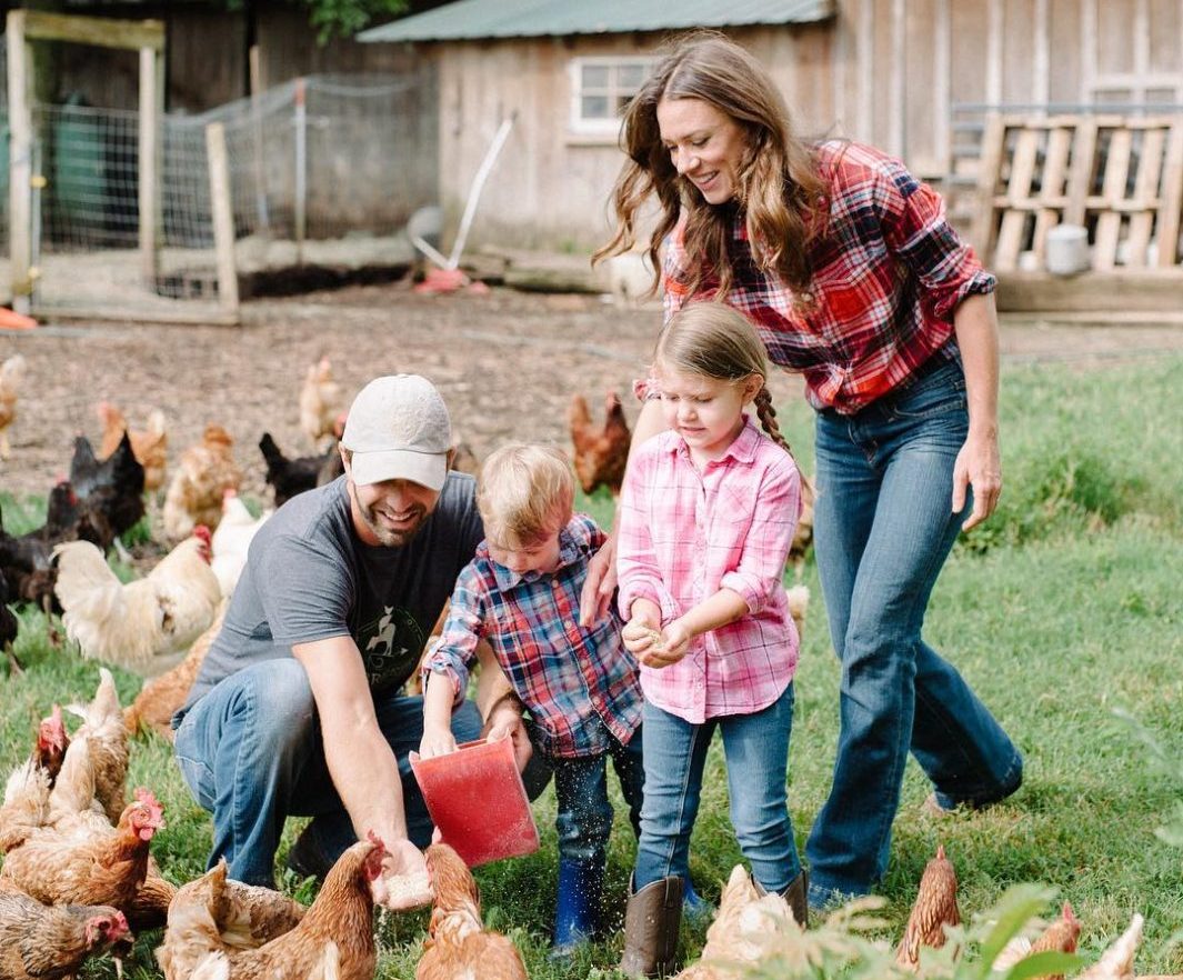 Cool Breeze Farm - Feeding Chickens